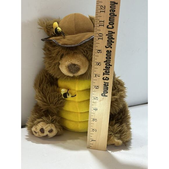 Peek-a-Boo Toys Honey Bear‎ with Bees Plush Stuffed Bee Keeper vintage with tag - Picture 8 of 9
